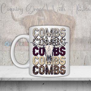 Luke Combs Animal Print Handmade Sublimated 11oz Ceramic Coffee Mug